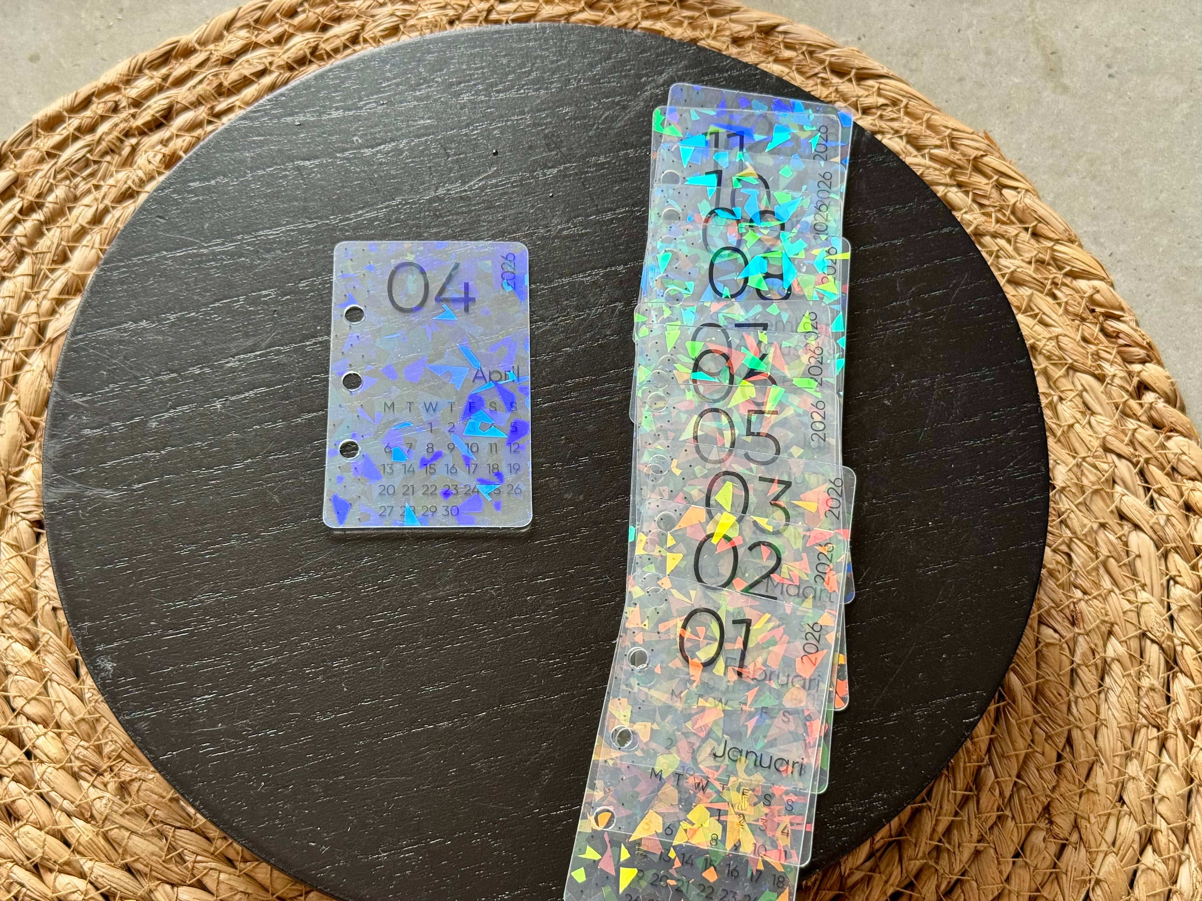 Holografische maandkalender