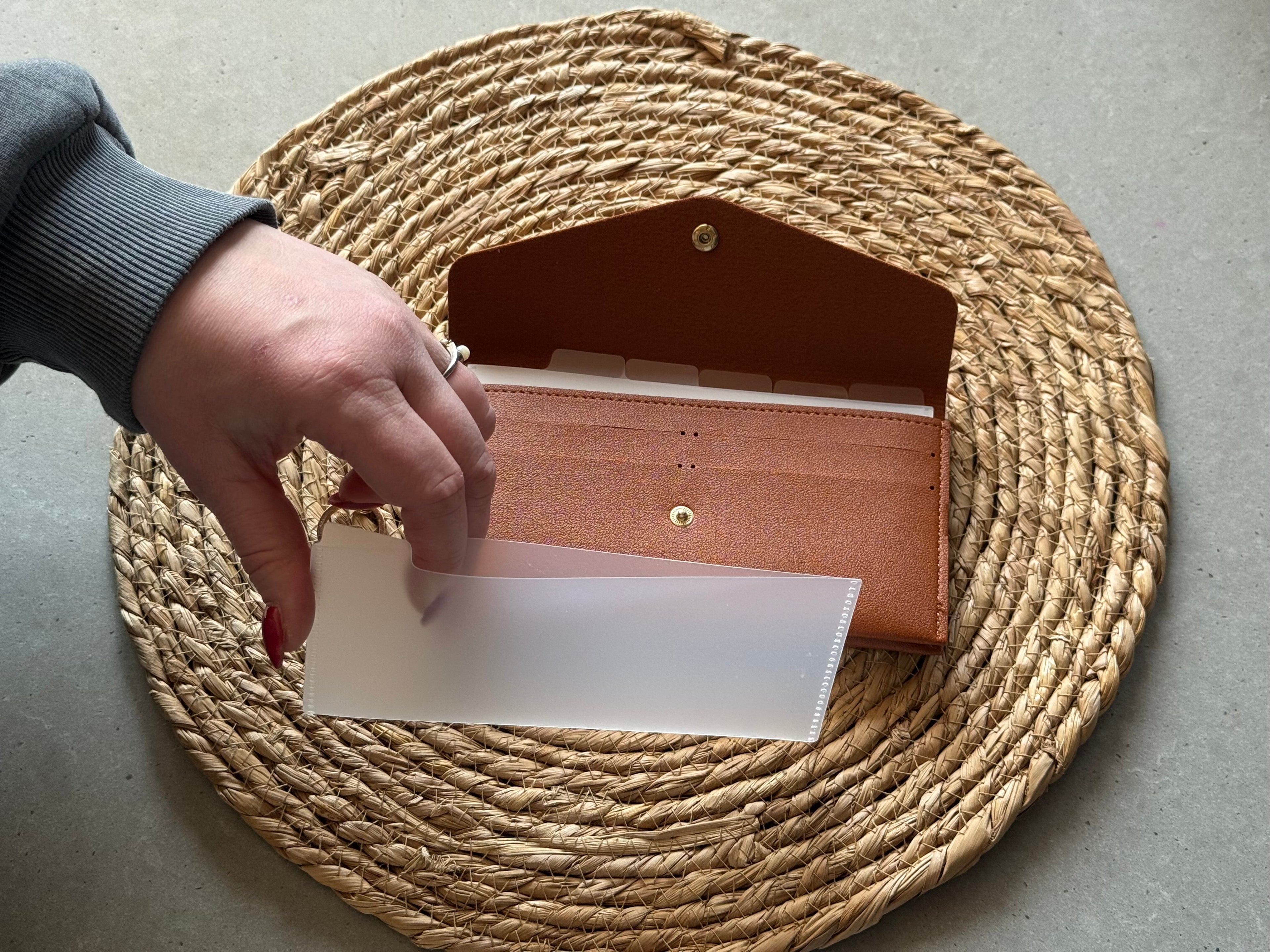 Portemonnee met tabbladen