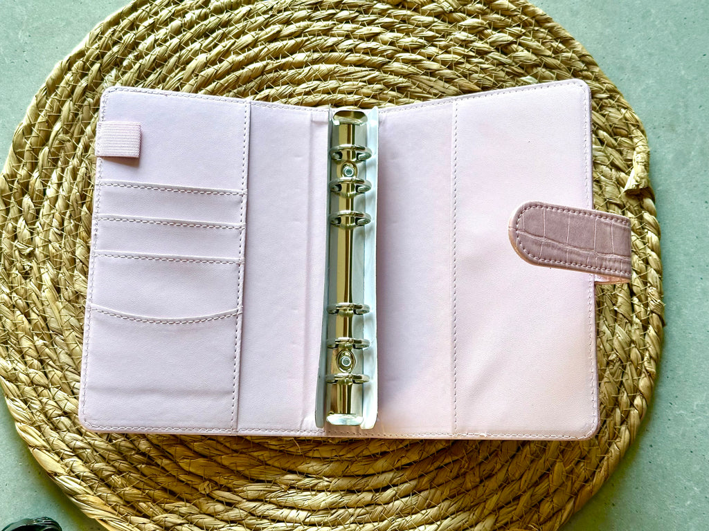 A6 Binder croco